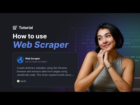 Como raspar QUALQUER site com a API Web Scraper da Apify