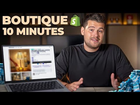 Comment Créer une Boutique Shopify en 10 Minutes avec L'IA (Formation Dropshipping 2026)