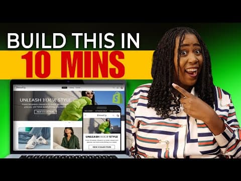 Tutoriel Shopify pour débutants - Configurez votre boutique en 10 minutes !