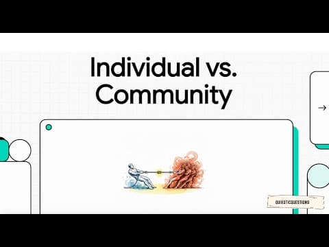 What is the Communitarianism vs. Liberalism Debate? Amy Gutmann explains! Quixotic Questions