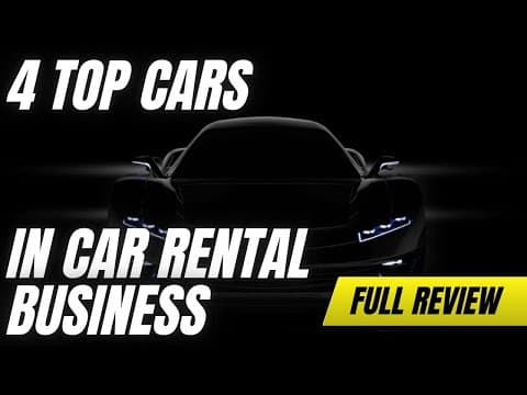 Las 4 Coches Más Alquilados en el Negocio de Alquiler de Coches | Mejores Coches para Alquilar 2025 🚗💨 | Najah Movers
