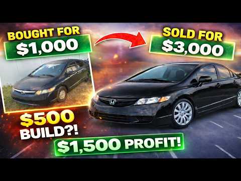 Convirtiendo $1k en $10K: El Desafío de Voltear Autos Ep 1