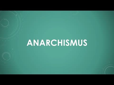 Anarchism explained simply and briefly