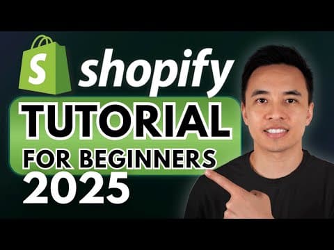Tutoriel Shopify pour débutants | Configuration et design complet du site web (2025)