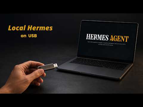 Turn Any USB Drive Into a Portable AI Agent - Hermes AI🤯