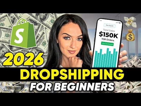 Comment démarrer le dropshipping sur Shopify en 2026 (ÉTAPE PAR ÉTAPE) pour les débutants COURS GRATUIT !