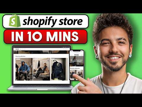 Tutoriel Shopify pour débutants 2026 – Configurez votre boutique en 10 minutes