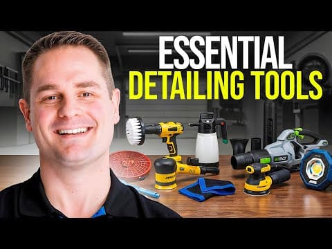 Outils de detailing automobile essentiels dont vous avez VRAIMENT besoin (Débutant à Pro)